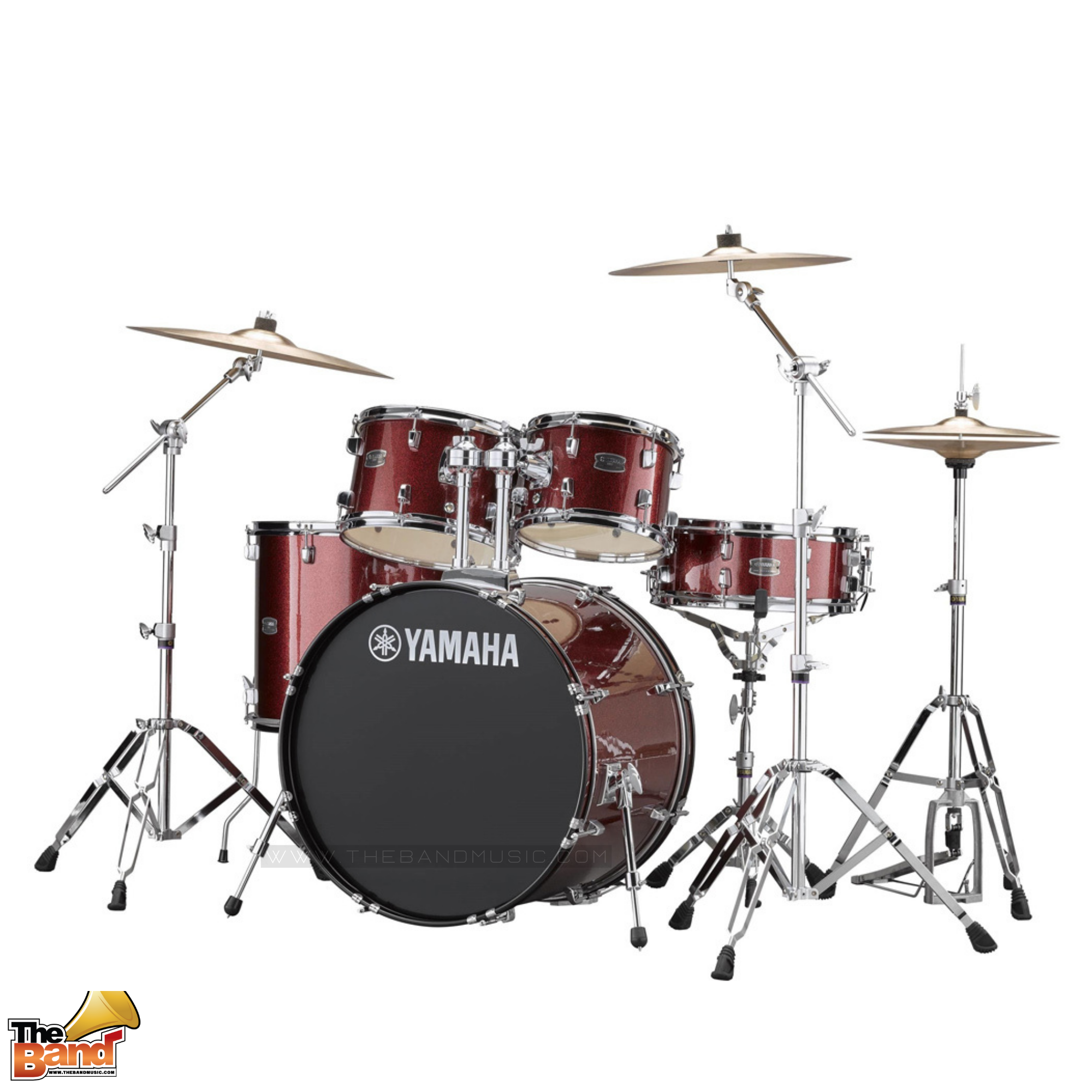 YAMAHA RYDEEN (RDP2F5 + HW680W) Burgandy ACOUSTIC DRUMS