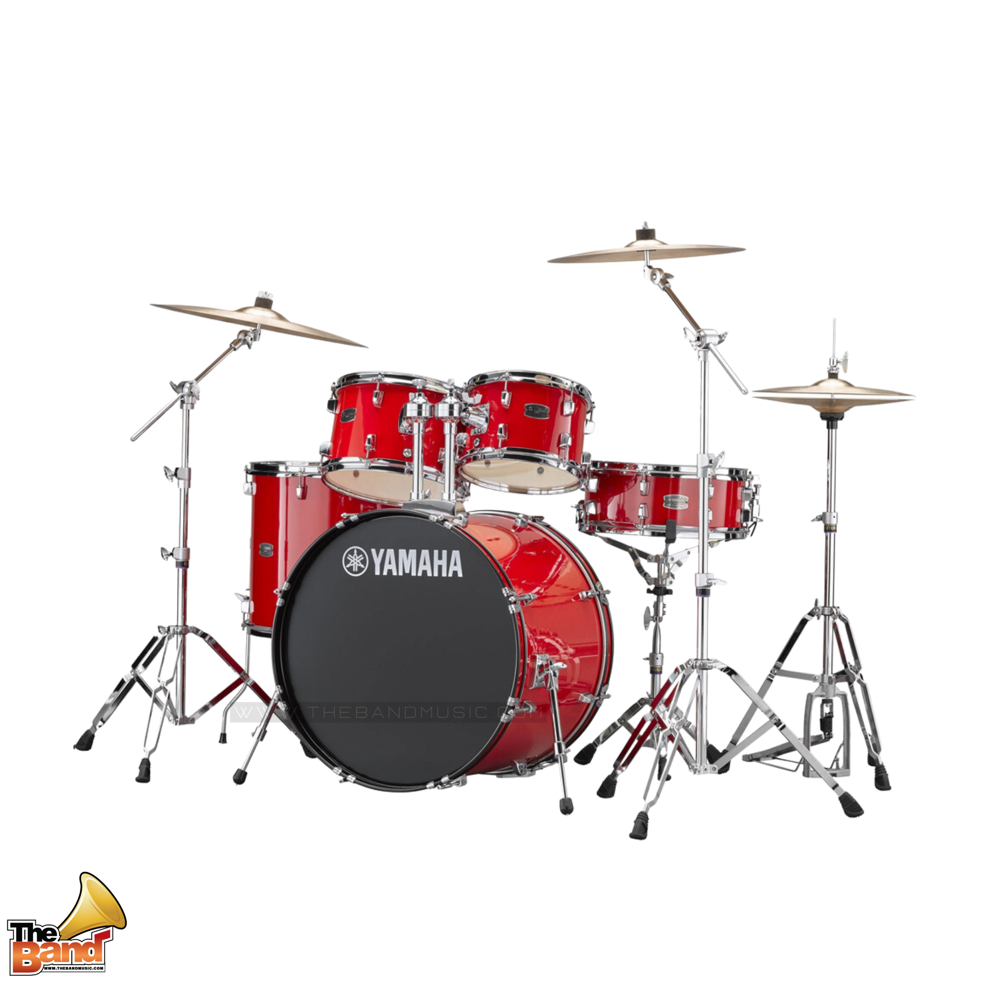 YAMAHA RYDEEN (RDP2F5 + HW680W) Hot red ACOUSTIC DRUMS