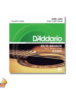 D'ADDARIO EZ890 85_15 BRONZE ACOUSTIC GUITAR STRINGS, SUPER LIGHT, 9-45