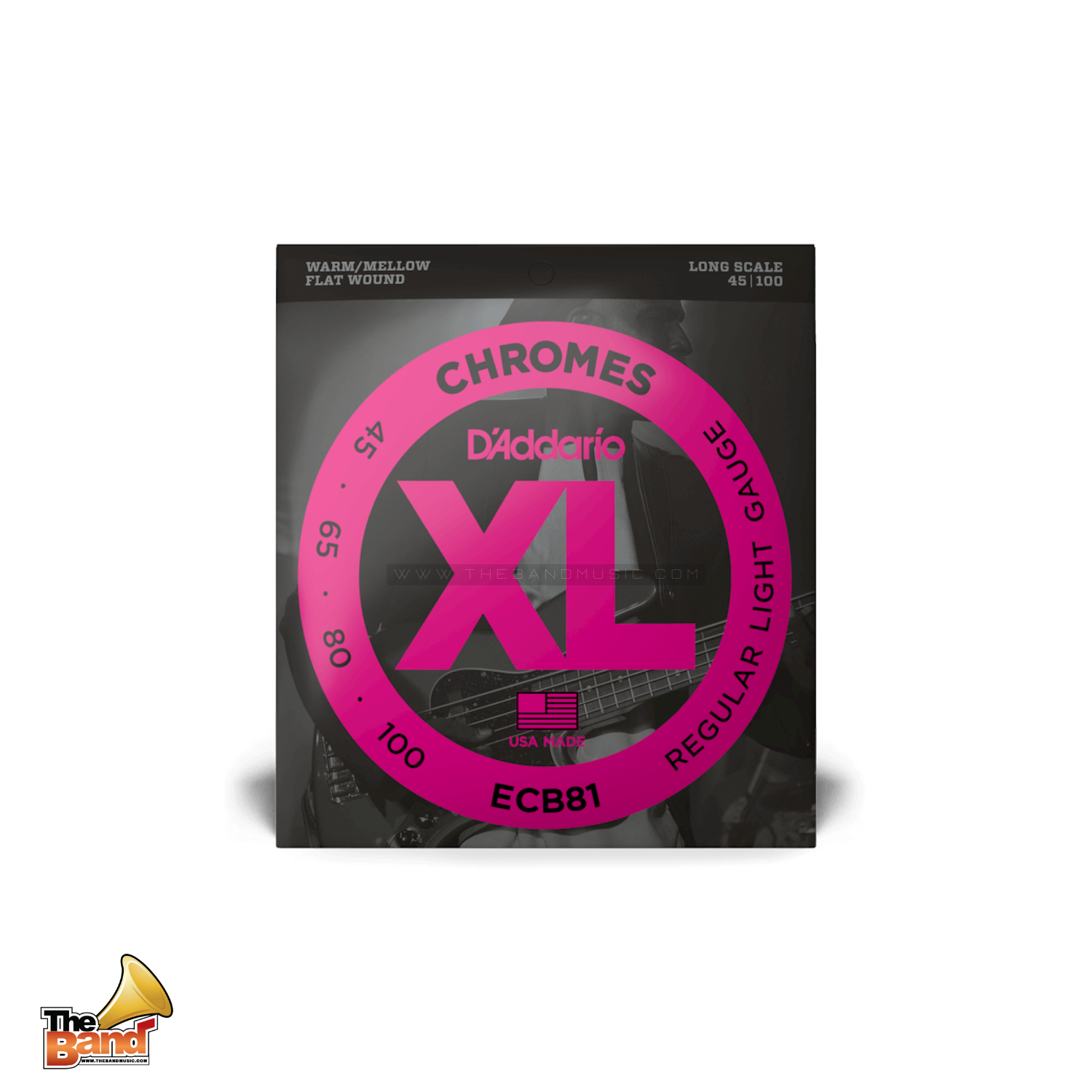 XL™ CHROME FLAT BASS STRING 45-100