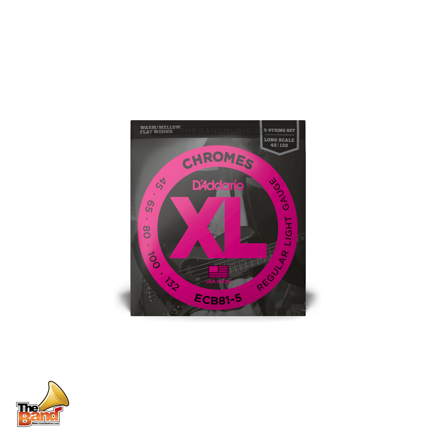 XL™ CHROME FLAT BASS STRING 45-132